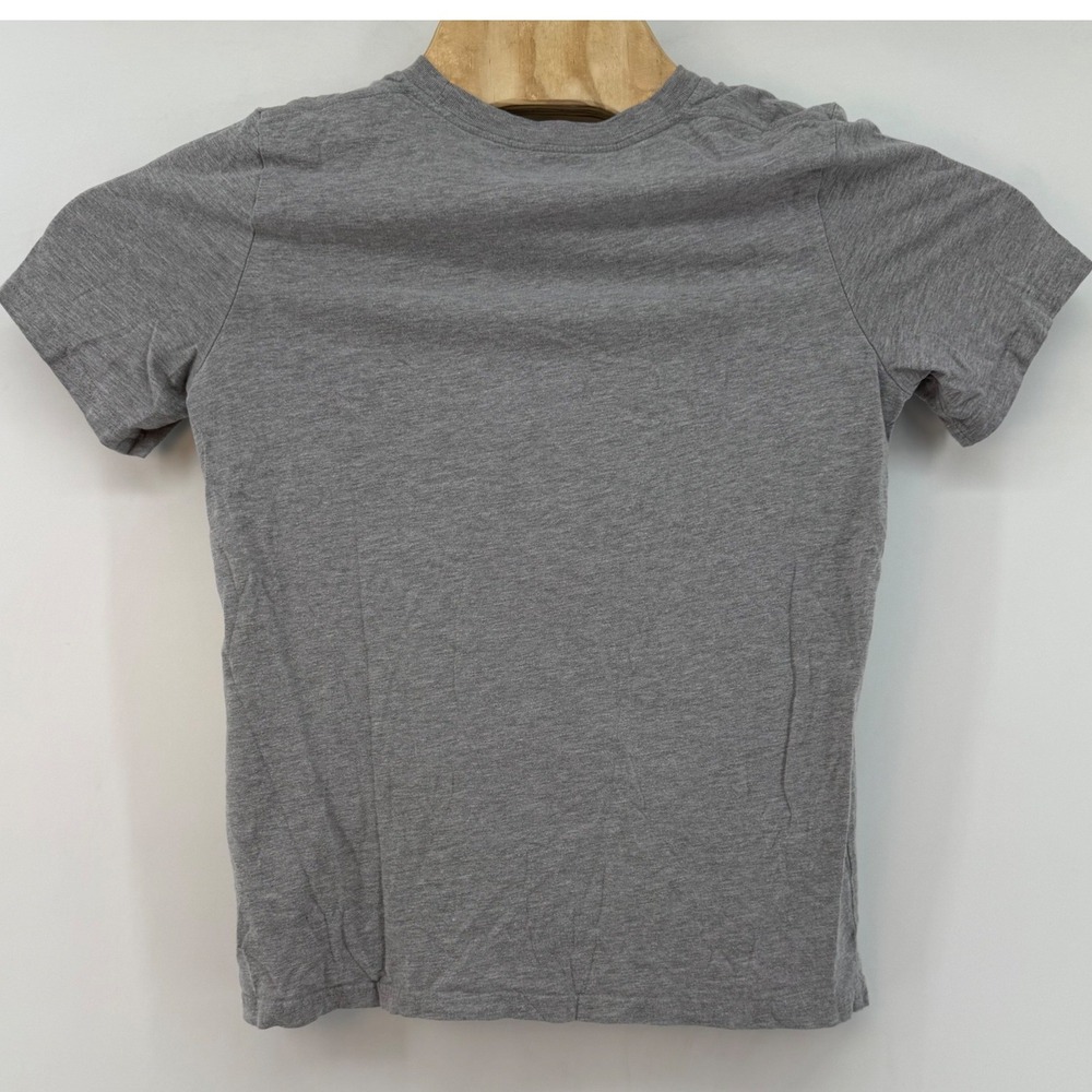 Adidas Kids Gray Short Sleeve T Shirt Logo Graphic Tee Size M 10 12 - Picture 3 of 7
